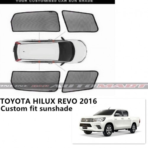 Custom Fit OEM Sunshades for Toyota Hilux Revo 2016 - 4pcs