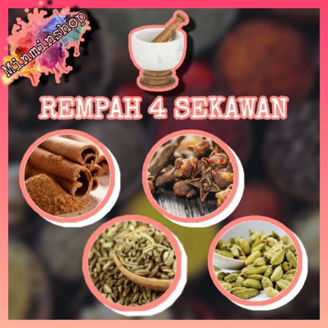 Rempah 4 Sekawan Freegift Bekas Rempah Shopee Malaysia
