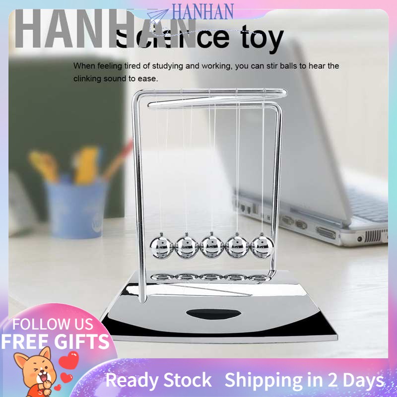 Quality Must Excellent Educational Newton's Cradle Balance Steel Balls Physics Science Pendulum Ornament Toy Desk Pur... - Image 4