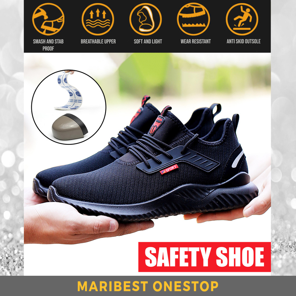 JST-1188 Safety Shoes Low-top Steel Toe Lightweight Boots Outdoor Work Anti-smash Anti-puncture Abrasion Resistant