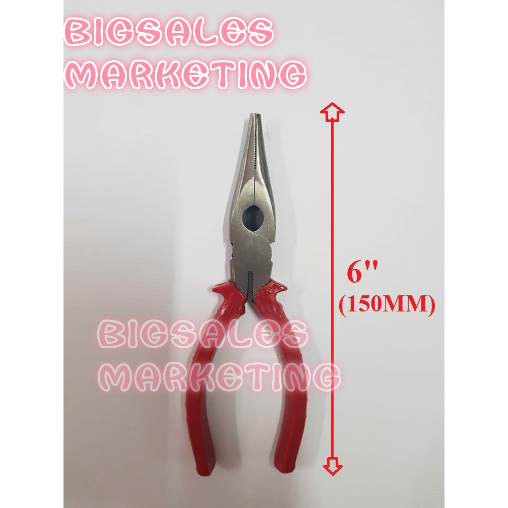 6 150mm Long Nose Plier Playar Muncung Tirus Shopee Malaysia