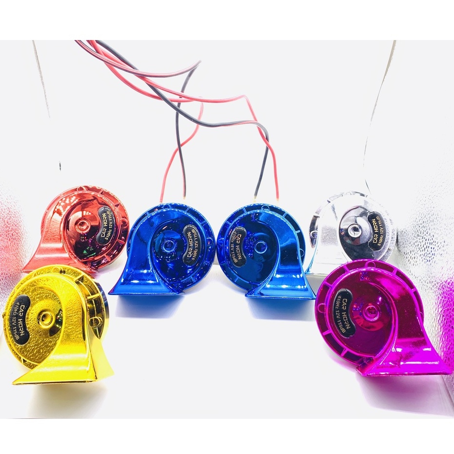 HONG Snail Horn Benz Car Sound 12V 130dB (1 Pair) Can Choose The Color