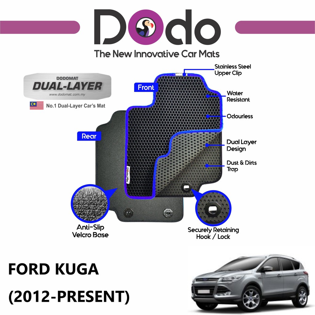 Dodomat Car Mat Ford Kuga 2012 Present Shopee Malaysia