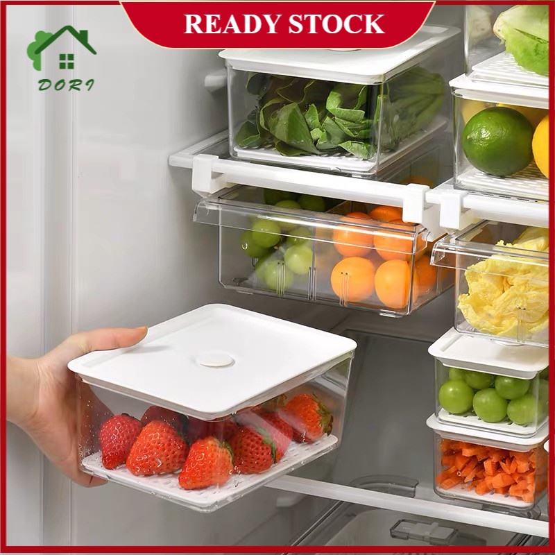 Fridge Organizer Airtight Container Food Storage Refrigerator Organizer ...