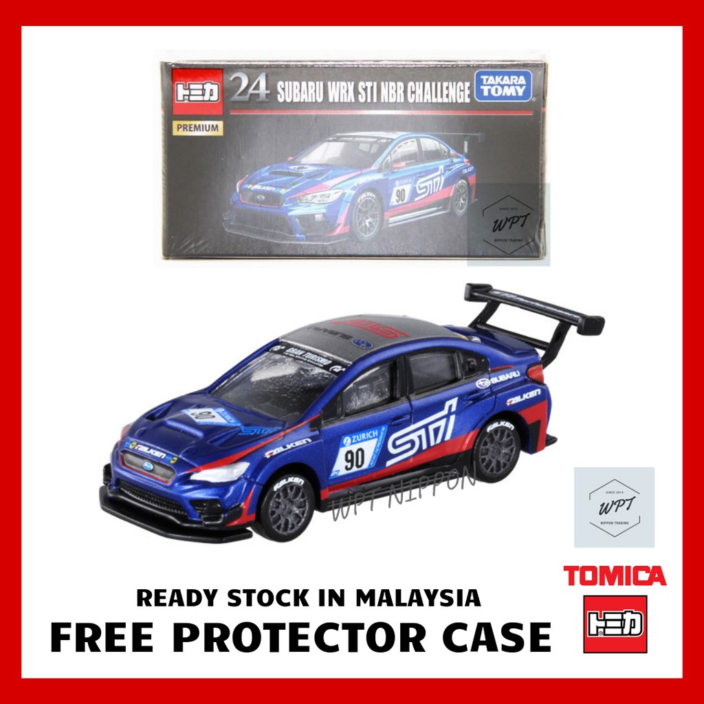TOMICA PREMIUM 24 SUBARU WRX STI NBR Challenge Takara Tomy Diecast Car Toys  WPT NIPPON 1/62 hobby permainan kereta | Shopee Malaysia