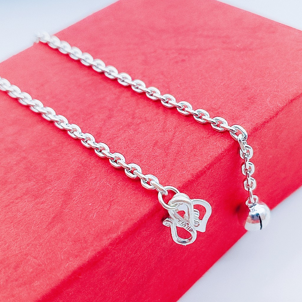 PROMO (Bracelet S925 Sterling Silver) 銀手鏈 (Gelang Tangan Perak) "Anchor Chain Plain"萬字鏈(Rantai Sauh)