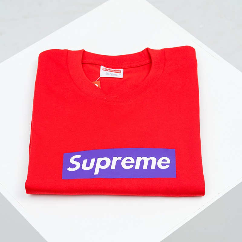 supreme red box logo shirt