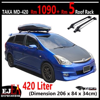  Taka  Roofbox MD 420 Glossy Black Slim Design Roof  box  With 