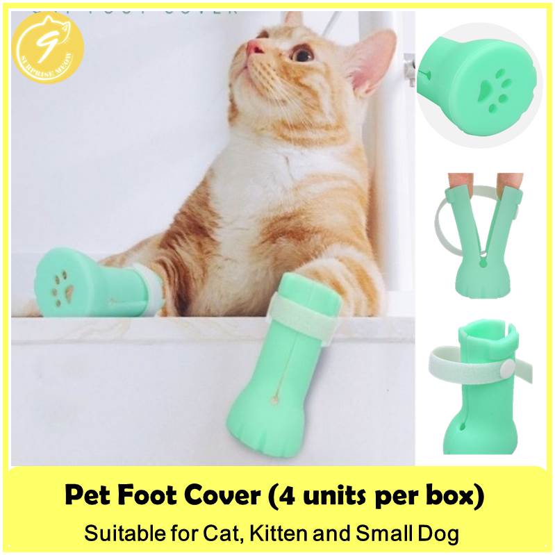 Cat Foot Cover Shoes Gloves (Cat Paw Protector, AntiScratch Pet