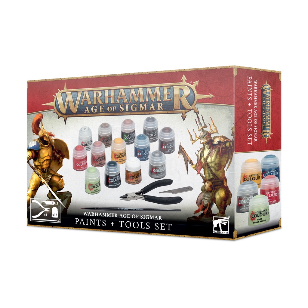 Warhammer Age of Sigmar Paints and Tools Set / Starter / AOS / 40K / Citadel