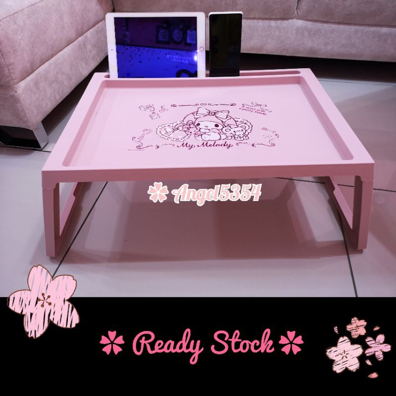 【Ready Stock】Sanrio Japan MY MELODY Japanese Foldable Laptop Table