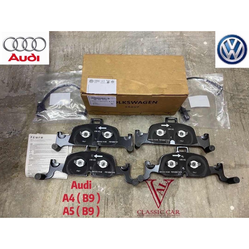 ( 100 ORIGINAL ) AUDI A4 ( B9 ) , A5 ( B9 ) FRONT DISC BRAKE PAD ( 8W0 698 151AD ) Shopee
