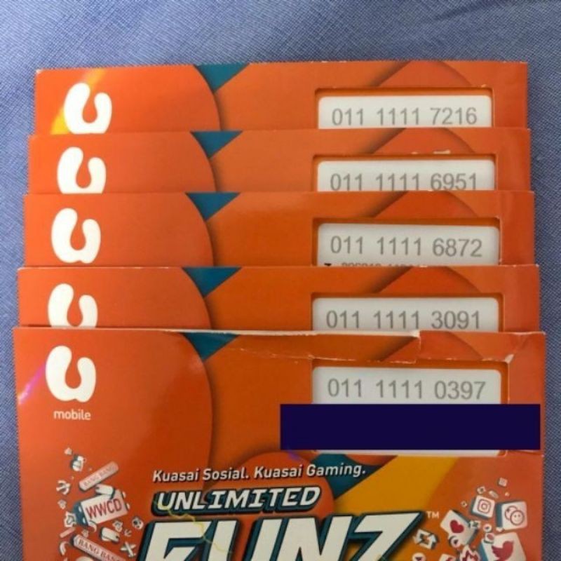 U Mobile Umobile Prepaid Sim Vip Number 011 1111 Xxxx Shopee Malaysia