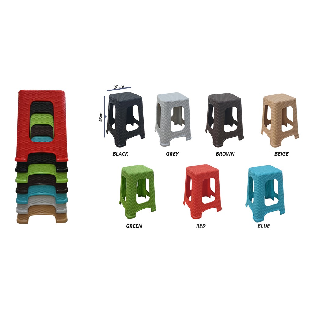 Premium Quality Plastic Chair / Stool (1 Year Warranty) Shopee Malaysia