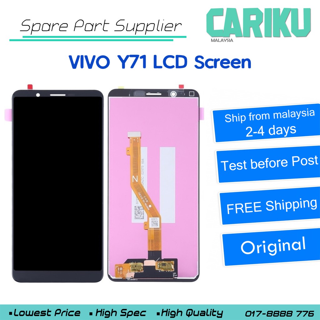 Vivo Y71 Y79 Original Lcd Digitizer Touch Screen Replacement Cariku Shopee Malaysia