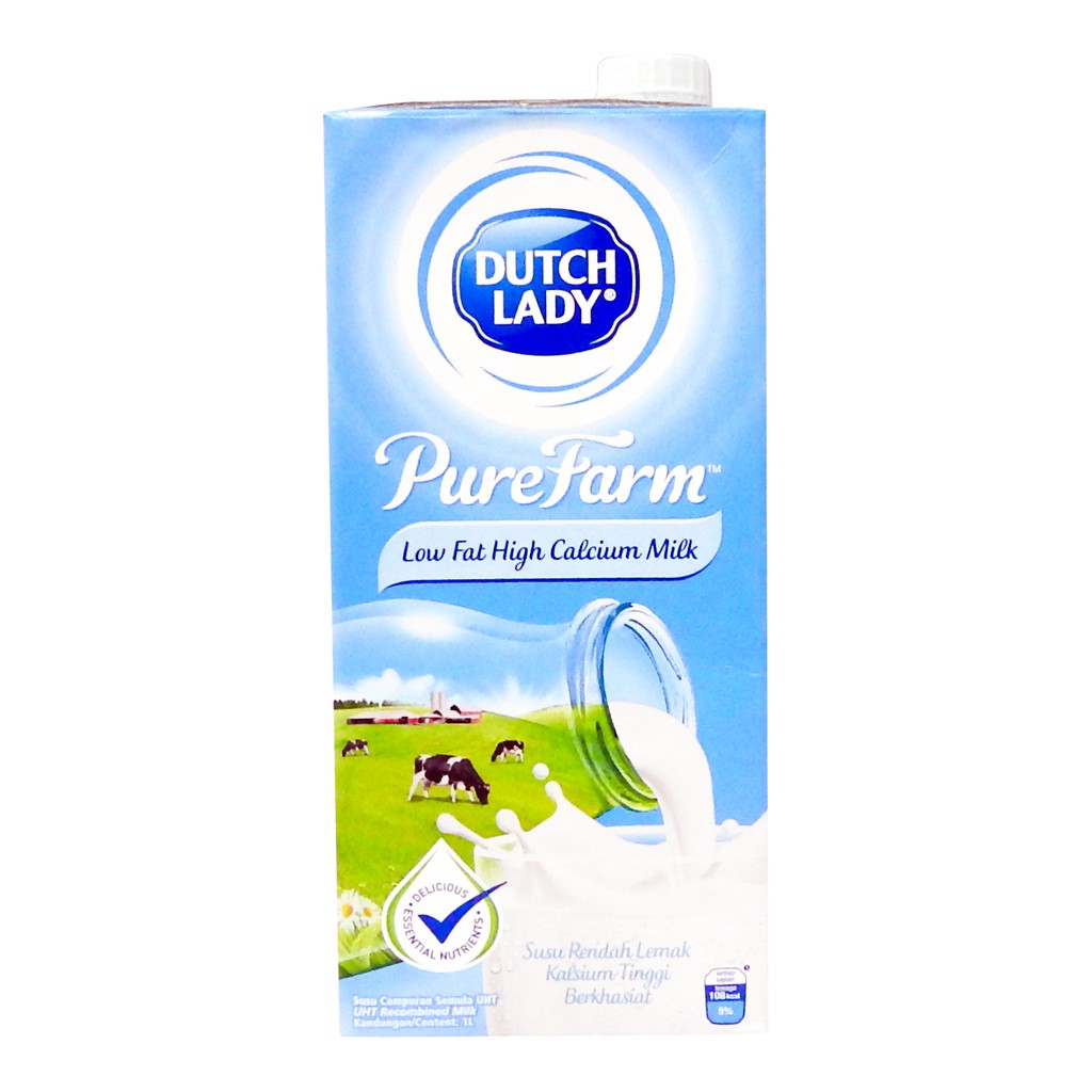 Dutch Lady Pure Farm UHT Milk 1L - 2 Variants | Shopee ...