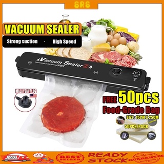 🔥Free 50pcs Bag🔥Vacuum Sealer Machine Mesin Pengedap Vakum Vacuum Food Sealer packaging machine Sealer Manual Dry Wet真空机