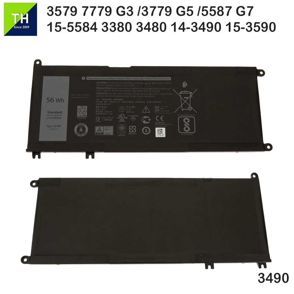 Dell Latitude 143490 153590 56Wh 4 Cells 33YDH J9NH2 PVHT1 Laptop