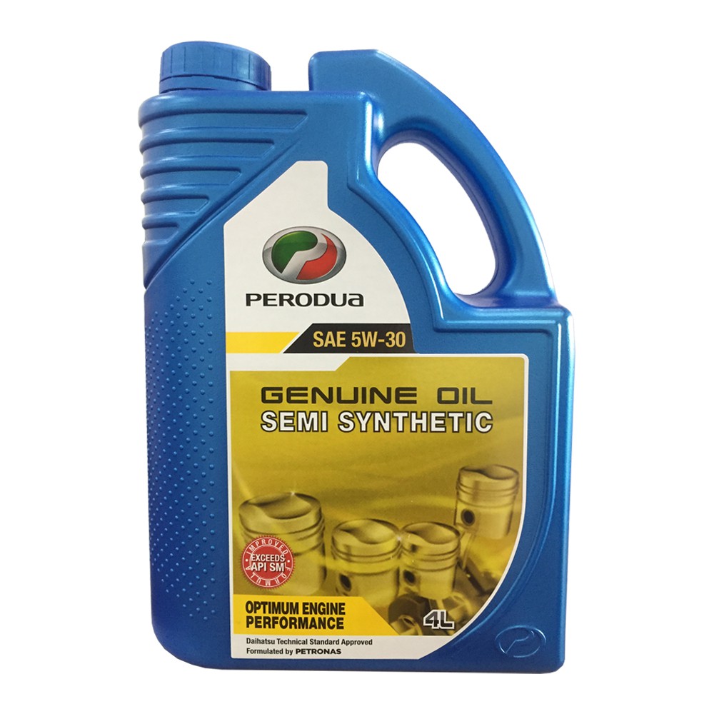 [ORIGINAL] Perodua SAE 5W30 Semi Synthetic Engine Oil 4L 