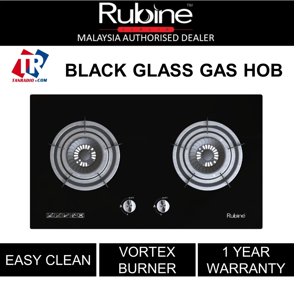 Rubine VISTA2B Double Glass Hob DAPUR GAS Shopee Malaysia
