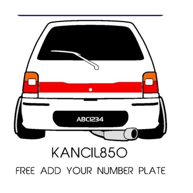 Stiker Kereta Stiker Perodua Kancil 850cc Shopee Malaysia