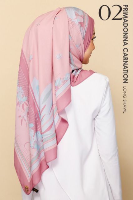 Sofearose Primadona Carnation Long Shawl Shopee Malaysia