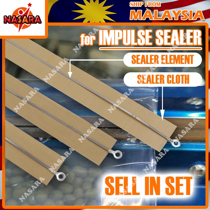 NASARA IMPULSE SEALER ELEMENT HEATER HEAT ELEMENT SEALER CLOTH WIRE