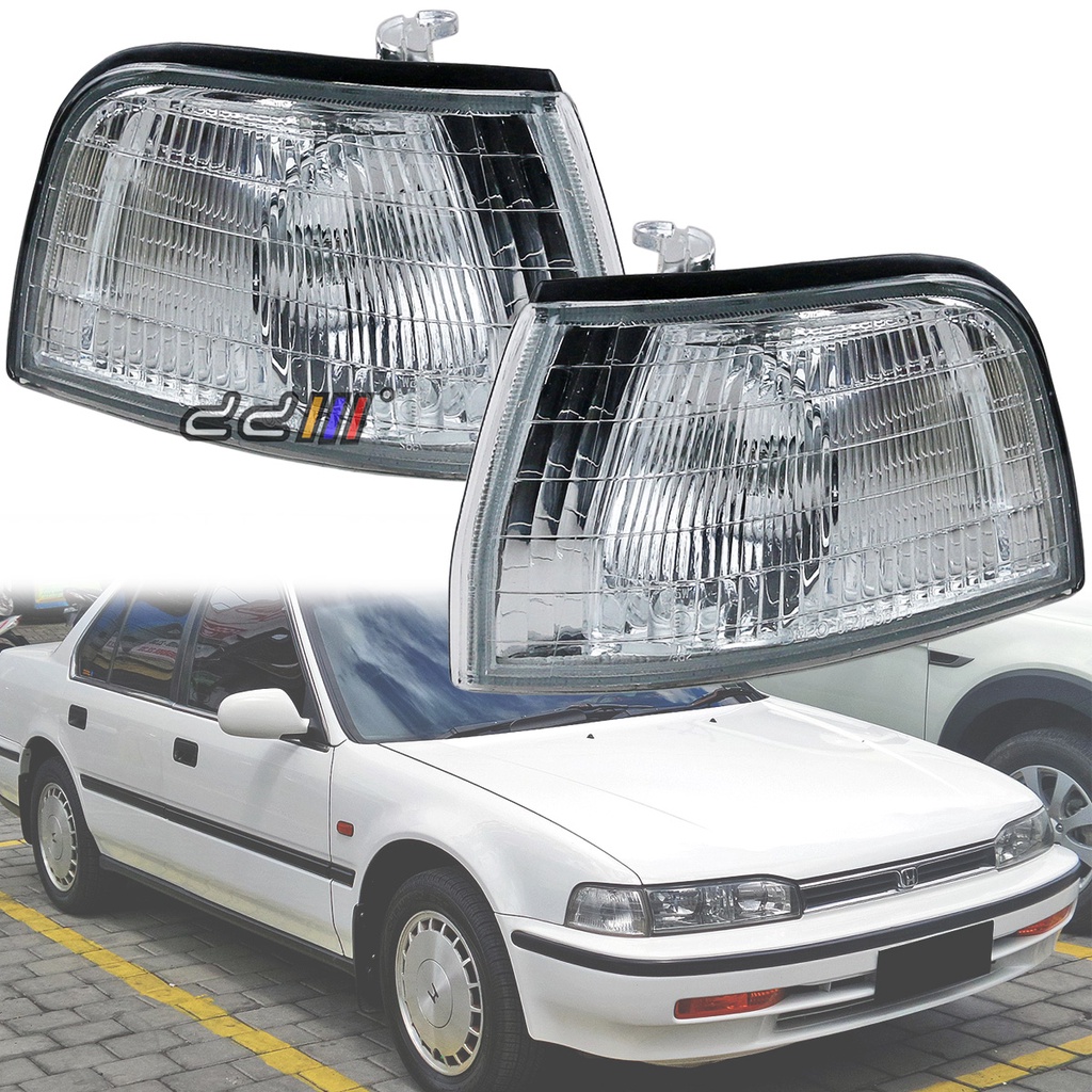 REVi MotorWerks DEPO Euro Clear Front Corner Lights Lamps Set FIT for 1994-1997 Honda Accord 