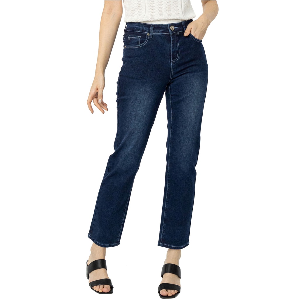 VOIR JEANS #302 High Rise Straight Cut Jeans VJ204121-B012103 | Shopee ...