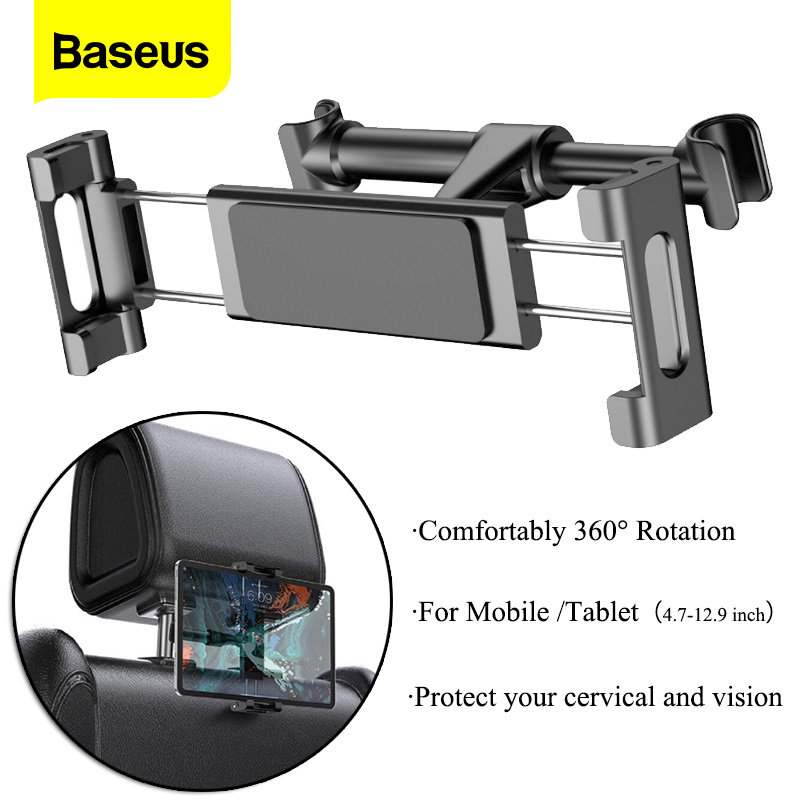 Baseus Car Back Seat Headrest Mount Phone Holder For iPad Pro Mobile Phone (4.7 12.9