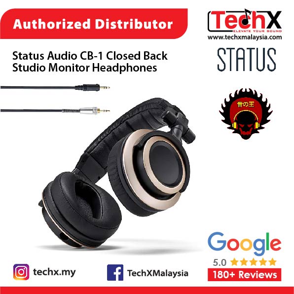 Status Audio CB1 Closed Back Studio Monitor Headphones Shopee Malaysia