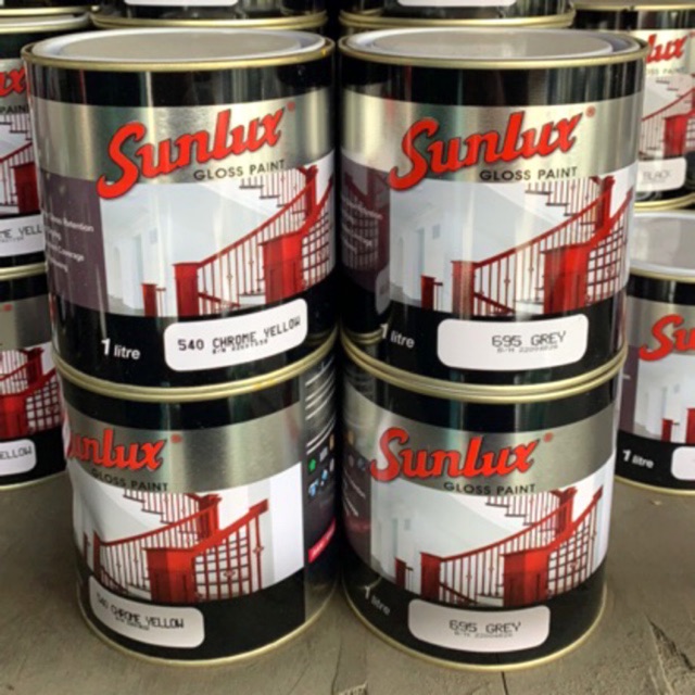 1 Liter SUNLUX Gloss Paint  Glossy Wood Or Metal Paint  