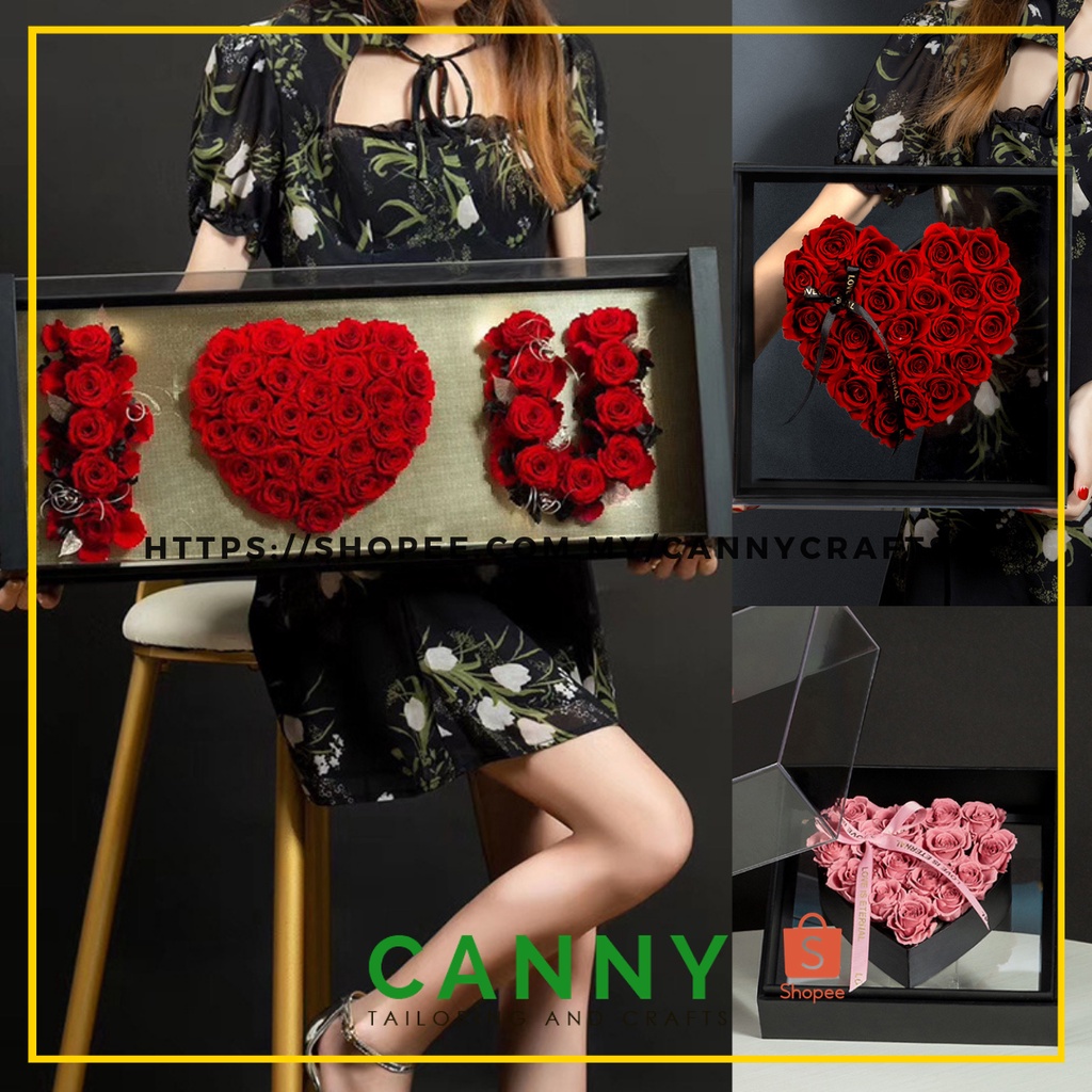 VALENTINE 2022 SPECIAL BOX GIFT BOX / FLOWER BOX / PREMIUM ACRYLIC