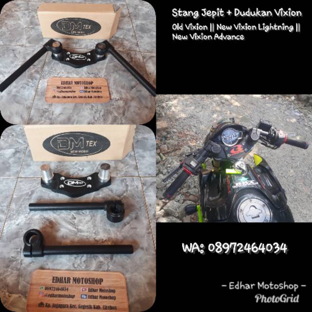 Handlebar Jepit And Triangle Holder Pnp Old Vixion Ovi New Vixion Lightning Nvl New Vixion Advance Nva Shopee Malaysia