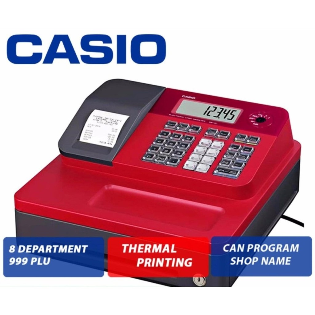 Casio Cash Register SEG1 SEG1 (Red) Shopee Malaysia