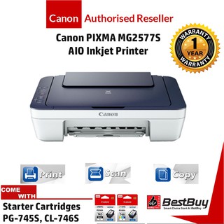 Canon Pixma MG2577S Lower Cost All In One Inkjet Printer (Print,Scan,Copy)