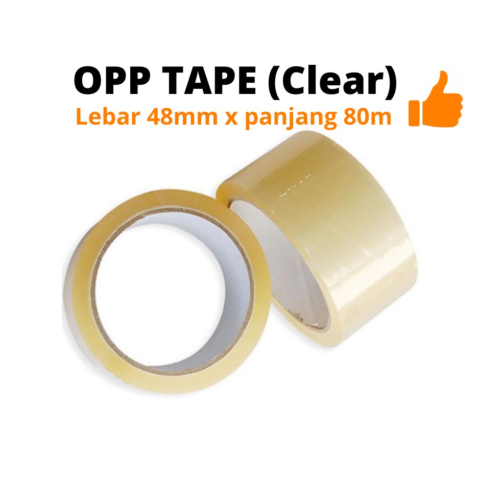 OPP Tape (Clear) Transparent 48mm x 80m / Tape / Adhesive Tape ...