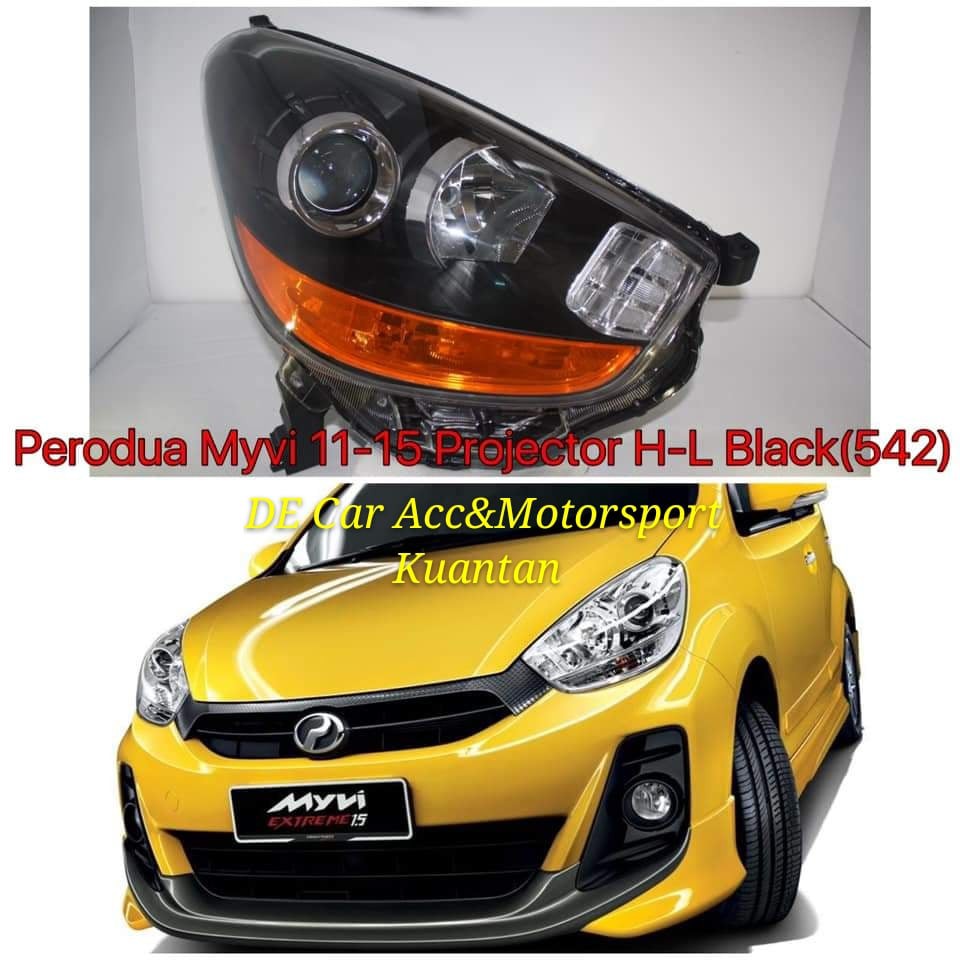 Perodua Myvi Lagi Best Projector Head Lamp Black 1 Pair Shopee Malaysia