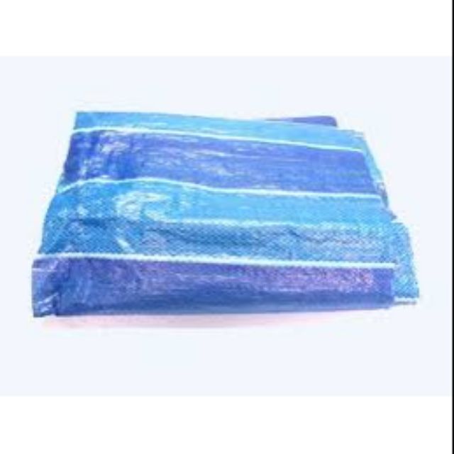 (1feet) X 6Feet Tarpaulin Sheet Canvas (Blue / White)/Kain Kalis air
