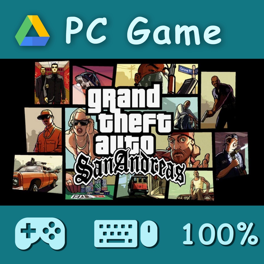 GTA Grand Theft Auto San Andreas PC Game keyboard or joystick 0