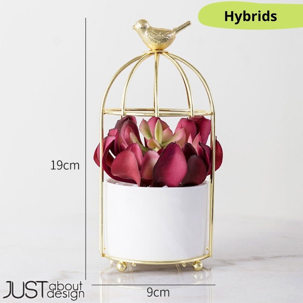 Artificial Potted Fake Plant Premium DIY Pokok Hiasan Bird Cage Design Sangkar Burung Hiasan Dalaman 人造植物