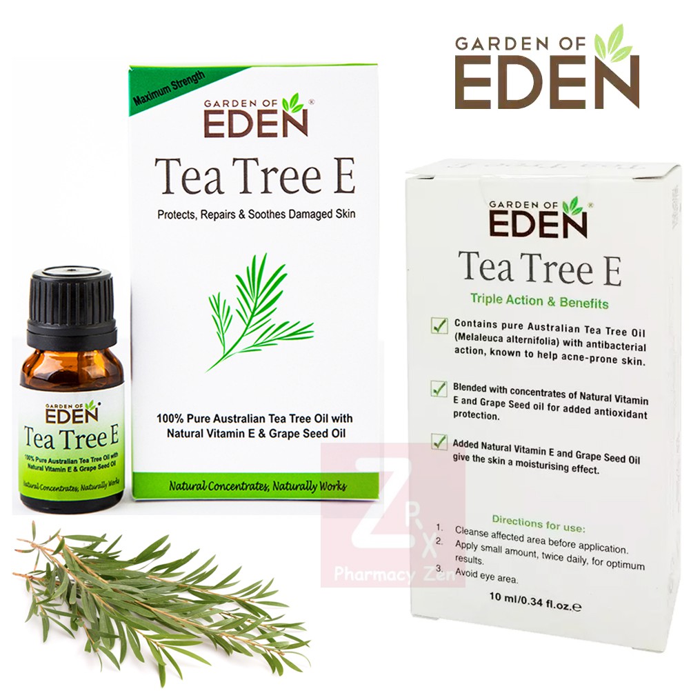 Garden Of Eden Tea Tree E 10ml Shopee Malaysia