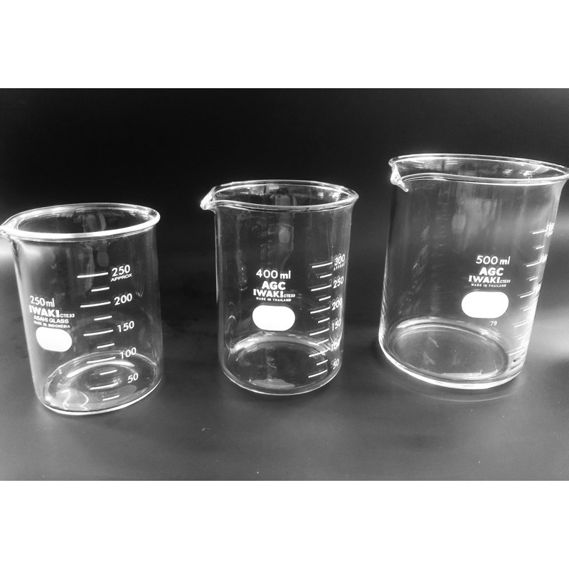 Iwaki Glass Beaker Low Form 250ml 400ml 500ml 1000ml Shopee Malaysia 8912