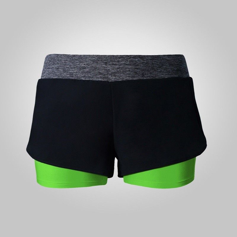 BE Elementz Two-in-One Sweat Free Training Shorts (Green) WTP0003