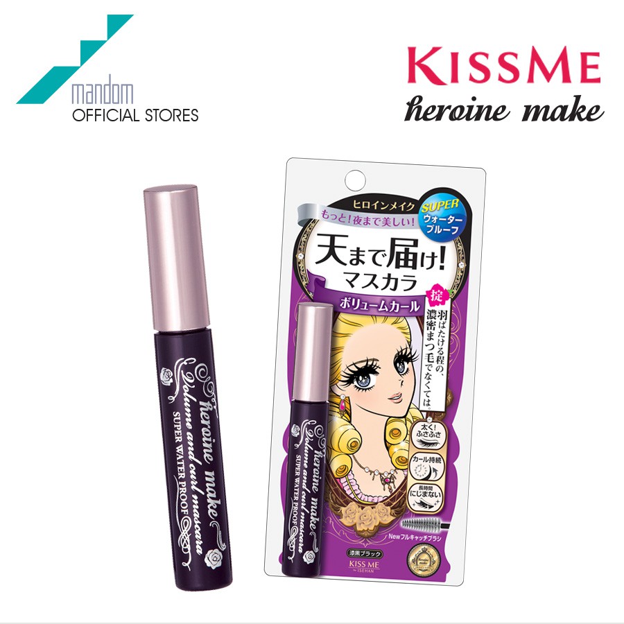 Kiss Me Heroine Make Volume & Curl Mascara Super Waterproof 01 Deep