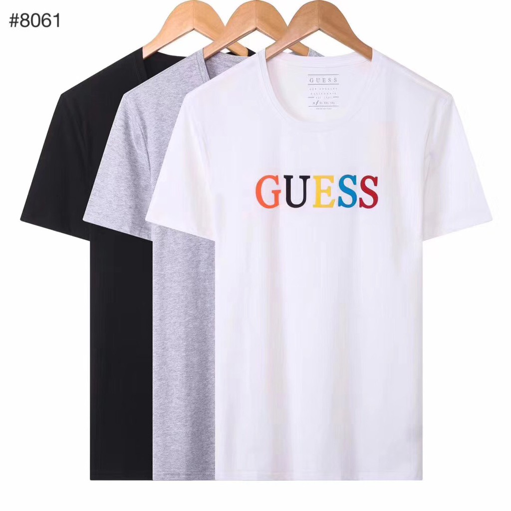 guess round neck t shirt