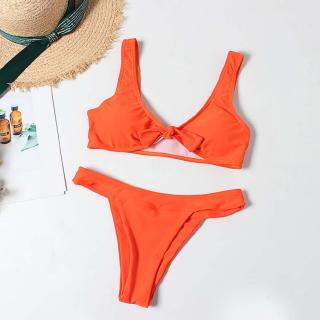 orange snakeskin swimsuit