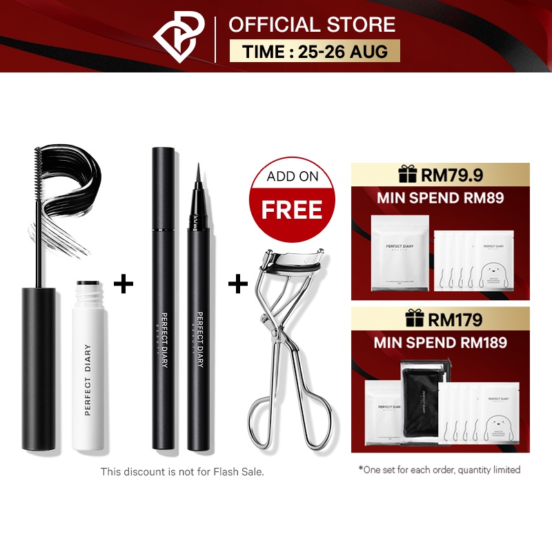 Reliable Must Perfect Diary Super Slim Long Lasting Liquid Eye Makeup Eyeliner & Extra Lengthening Mascara make up set - Image 2