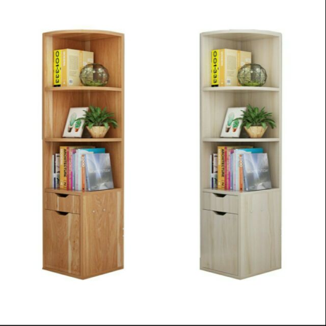 DT563 CORNER BOOK SHELF BOOK DECORATIVE SHELF (11kg) Shopee