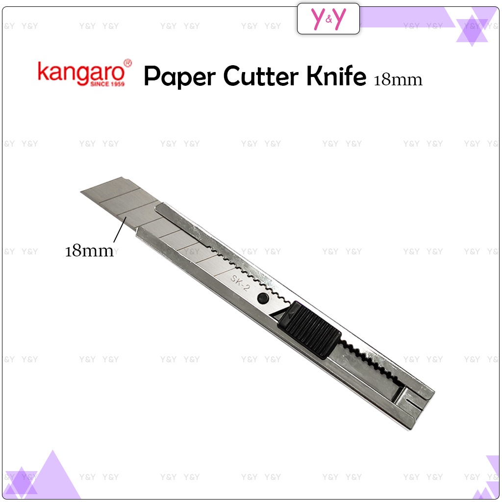 Kangaro AutoLock 18mm Paper Cutter Knife / M18 Paper Cutter / Metal